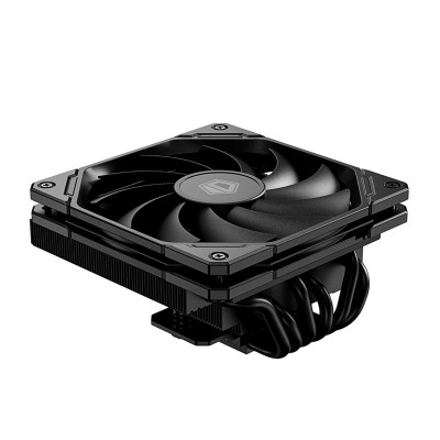 Cooler ID-Cooling, for S1700/1200/115x/AMD, IS-67-XT BLACK, 150W, 500-2200rpm, 4pin