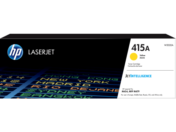 Оригинальный лазерный картридж HP W2032A LaserJet 415A, желтый, 2100 стр.