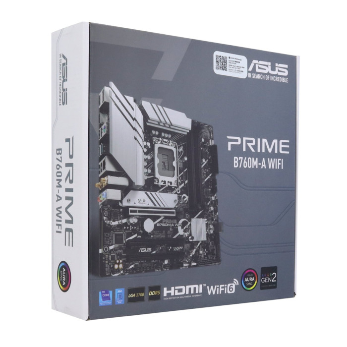 MB Socket1700, MATX, iB760 (DP+2HDMI) ASUS PRIME B760M-A WIFI, 4DDR5, 3PCIx16