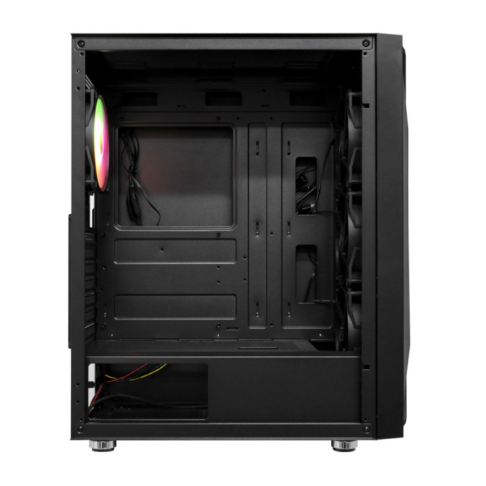 Case ATX midi tower APEX, 3512, 1*120mm ARGB + 3*120mm black, (без БП)