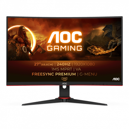 Монитор Игровой 27" AOC C27G2Z3/BK/01 VA 1920x1080 280Hz 1мс 300кд/м 3000:1 2xHDMI 1xDP Black