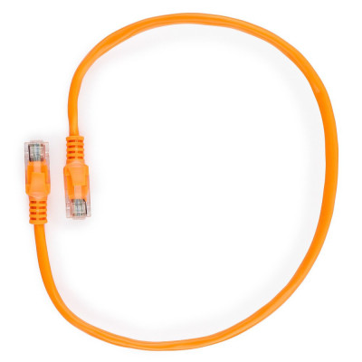 Cable  Patch cord  UTP 5e-Cat  0.5 m Cablexpert PP12-0.5M/O, оранжевый