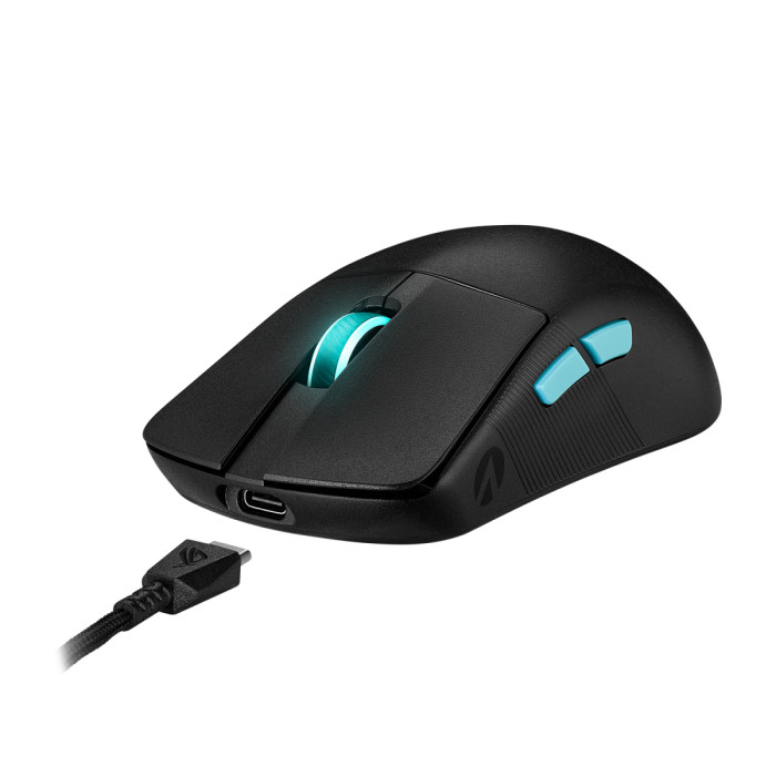 Mouse ASUS P713 ROG HARPE ACE AIM LAB EDITION, Wireless, BT 5.0/2.4GHz, Optical 36000 dpi,USB, black
