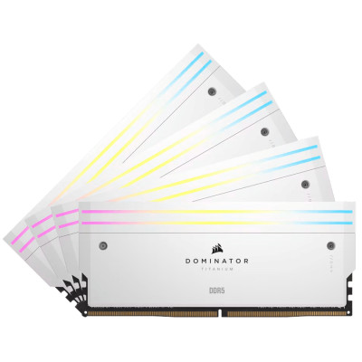 CORSAIR DOMINATOR TITANIUM 64GB (4 x 16GB) DDR5 6400 CL32-40-40-84 1.40V Intel XMP - WHITE