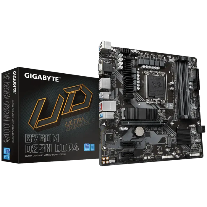 Материнская плата GIGABYTE B760M DS3H DDR4 – надёжность и высокая производительность для современных систем