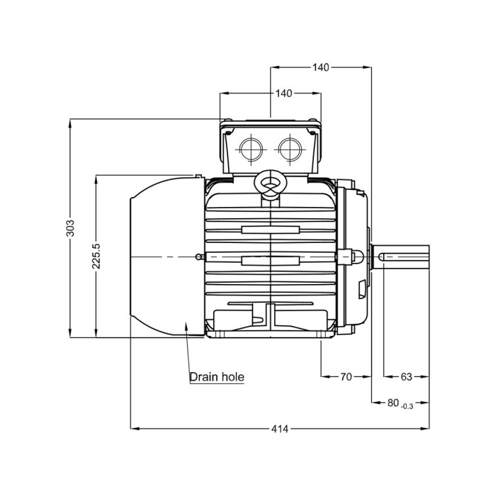Асинхронный электродвигатель WEG 17886610 WGOST-112M 5.5 кВт 4P B3T 220/380 В 50 Гц