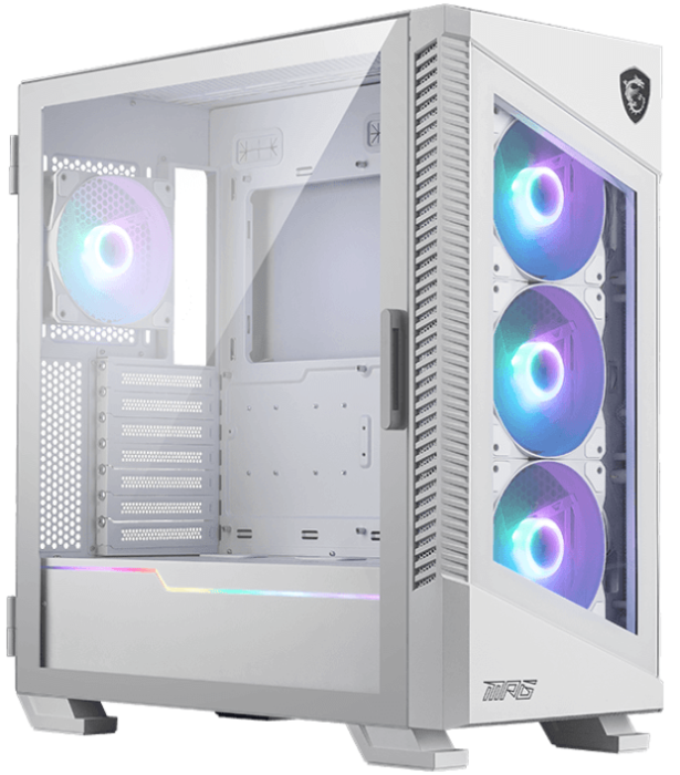 Компьютерный корпус MSI MPG VELOX 100R WHITE ATX/Micro-ATX/ 2xUSB 3.2 1xUSB 3.2 TypeC, Белый