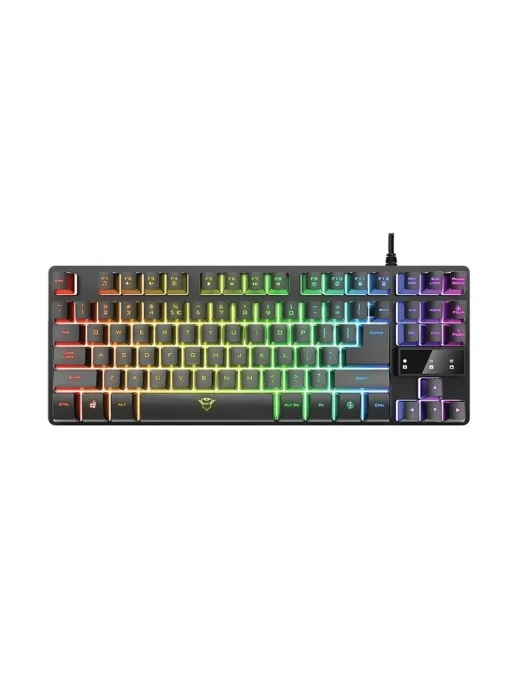 Клавиатура игровая Trust RU GXT 833 THADO 23698 черный