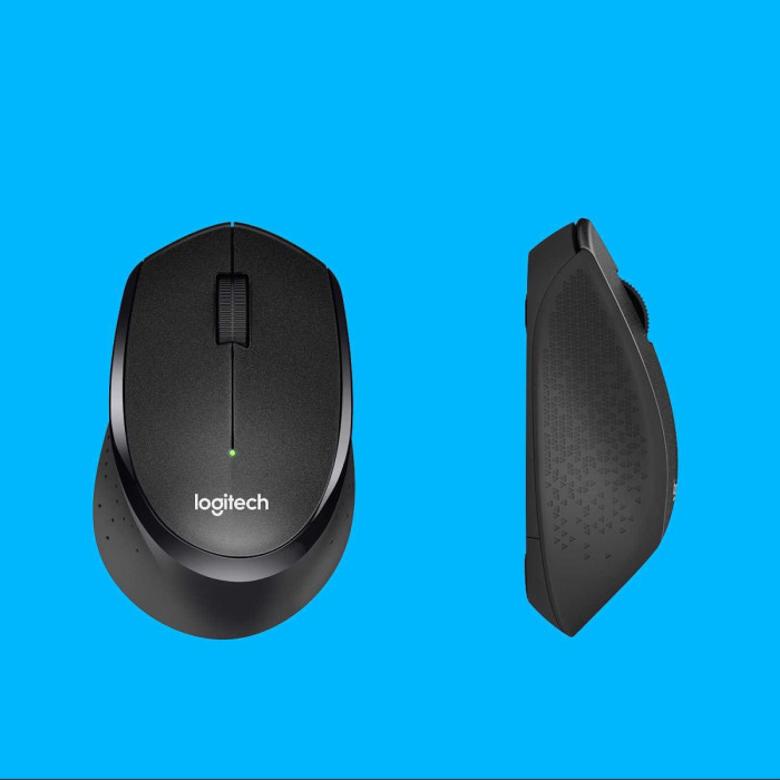 Мышь беспроводная Logitech M330 Silent Plus Black (черная, оптическая, 1000dpi, 2.4 GHz/USB-ресивер, бесшумная, под правую руку) (M/N: M-R0051 / C-U0010)