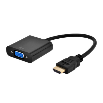 Converter, HDMI m -&gt; D-Sub (VGA) f, Cablexpert A-HDMI-VGA-04, black