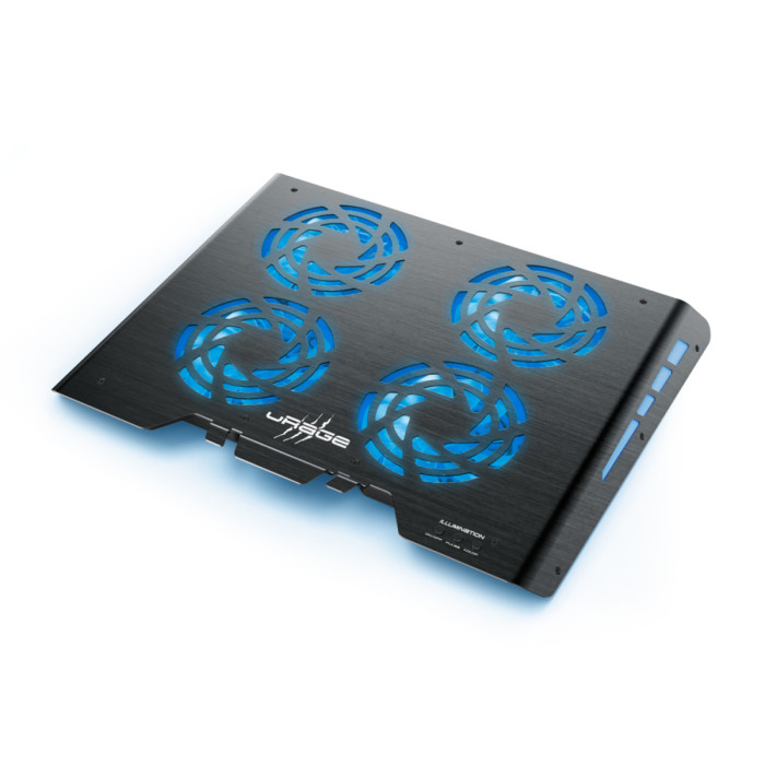 Подставка для ноутбука uRage Freezer 600 Metall (00219823), USB, 4x12.5cm fan, up to 17,3", black