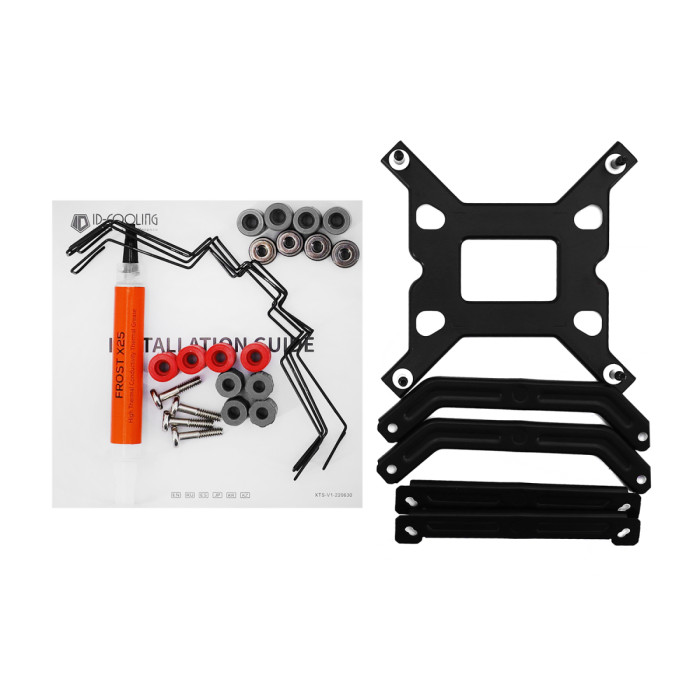 Cooler ID-Cooling, for S1700/1200/115x/AMD, SE-224-XTS MINI BLACK, 180W, 700-1600rpm, 31.5dBA, 4pin