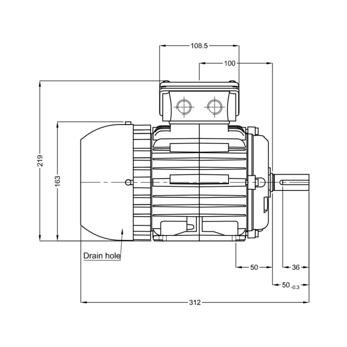 Асинхронный электродвигатель WEG 17896923 WGOST-L80 1.5 кВт 4P B3T 220/380 В 50 Гц