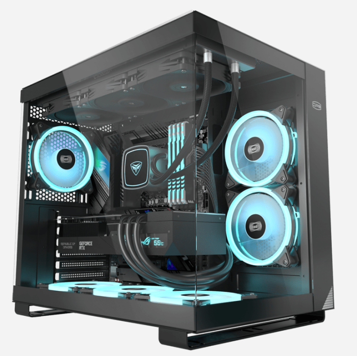 Корпус PCCooler C3T500 ARGB BK ATX/MATX/ITX USB3.1 Gen 2 Type-C USB3.0 USB2.0 Black