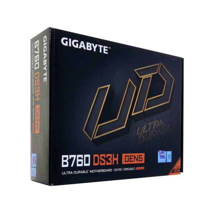 MB Socket1700, ATX, iB760 (DP+HDMI), Gigabyte B760 DS3H GEN5, 4DDR5, PCIx16, 2PCIx1