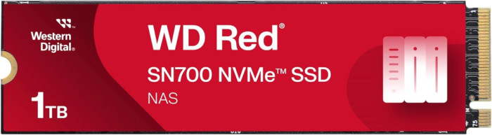 Твердотельный накопитель 1000GB SSD WD RED SN700 NVMe M.2 PCI-E R3430Mb/s, W3000MB/s WDS100T1R0C