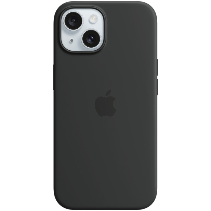 iPhone 15 Silicone Case with MagSafe - Black,Model A3123