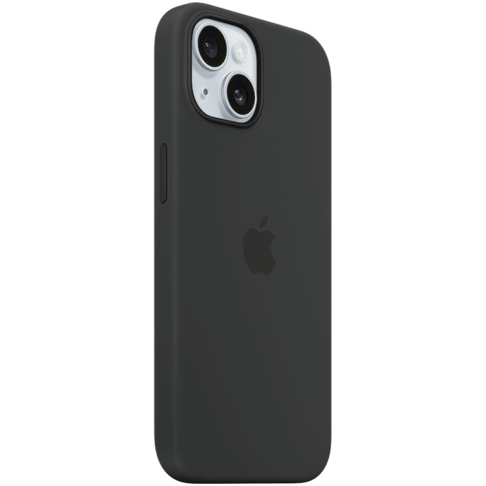 iPhone 15 Silicone Case with MagSafe - Black,Model A3123
