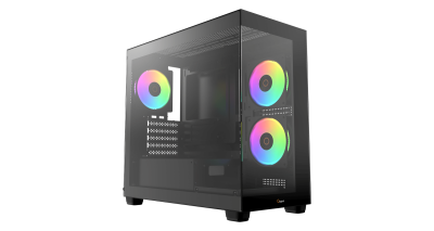 Корпус Ocypus Gamma C52 BK ARGB mATX/ITX 3xUSB Черный Gamma-C52-BKD300XX-GL