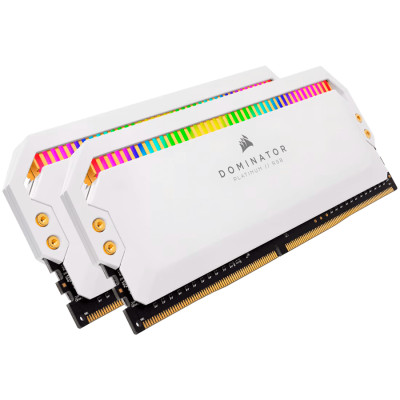 Corsair DOMINATOR PLATINUM RGB 16GB (2x8GB) DDR4 3200 (PC4-25600) C16 1.35V - White