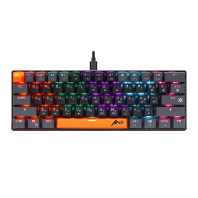 KeyBoard  USB, Defender Apex GK-002 RU, Black, (45003)