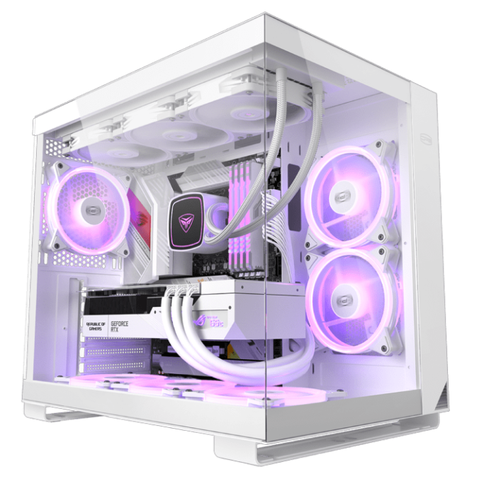 Корпус PCCooler C3T500 ARGB WH ATX/MATX/ITX USB3.1 Gen 2 Type-C, USB3.0, USB2.0 White