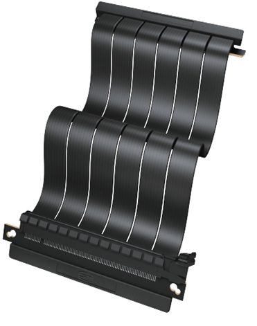 Райзер-кабель PCCooler Vertical GPU RISER CABLE PCI-E BK 4.0 185mm PCI-E4.0X16 Черный RC185 BK 4.0