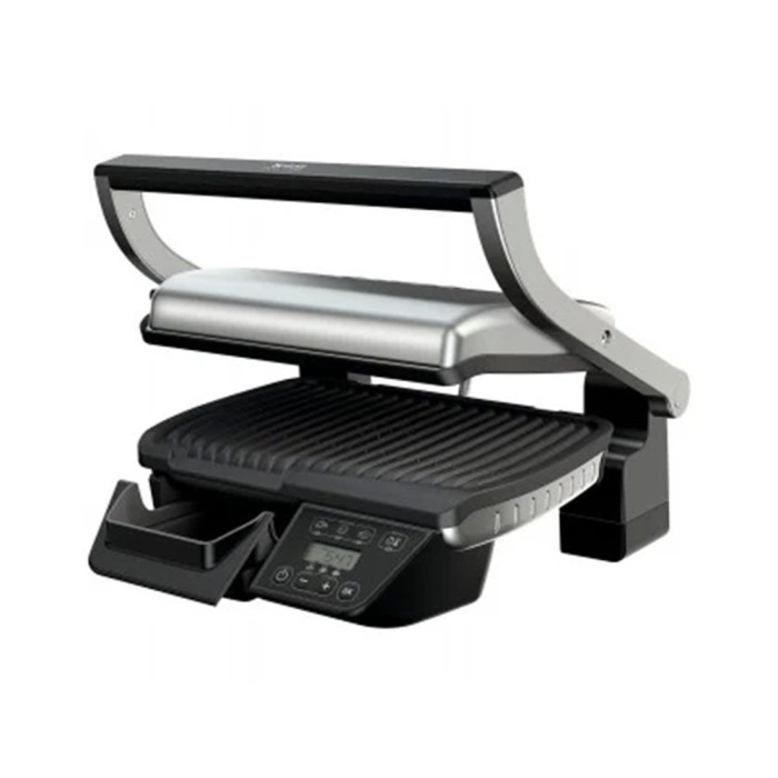 Гриль, Tefal, GC740B30, Мощность 2000Вт, 3 автоматические программы, Ручной режим, Размер рабочей поверхности 30x20 см, Регулируемый термостат 120 °C-270 °C, Стальной
