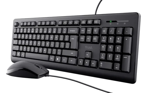 Комплект проводной клавиатура+мышь Trust Primo 23970 черный