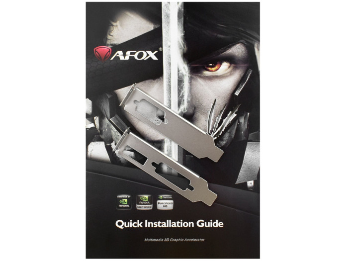 SVGA PCI Express, 2 GB, Afox GT 710 [AF710-2048D3L5-V3], DVI/HDMI/VGA, GDDR3/64bit, +LP