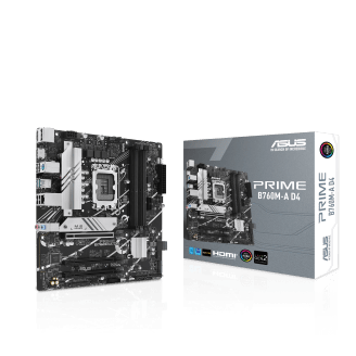 Сист.плата ASUS PRIME B760M-A WIFI, B760, 1700, 4xDIMM DDR5, 3xPCI-E x16, 2xM.2, SATA, DP, 2xHDMI, WIFI6, BOX