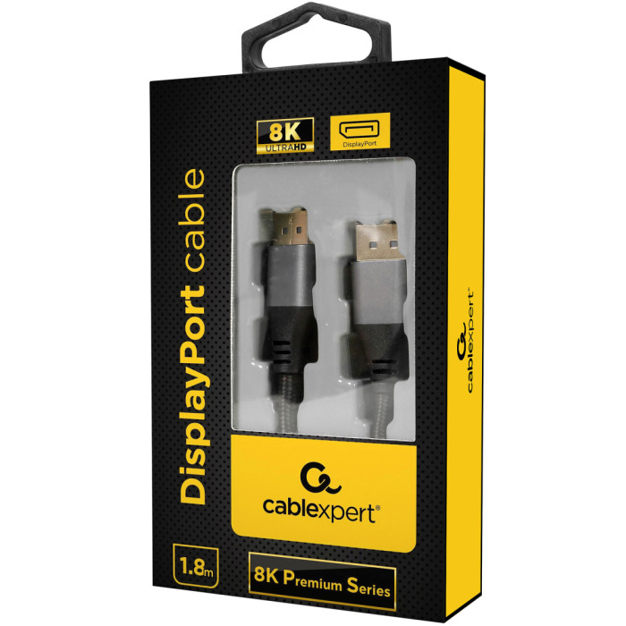 Cable SVGA, DisplayPort to DisplayPort, 1.8м, Cablexpert CC-DP8K-6, black
