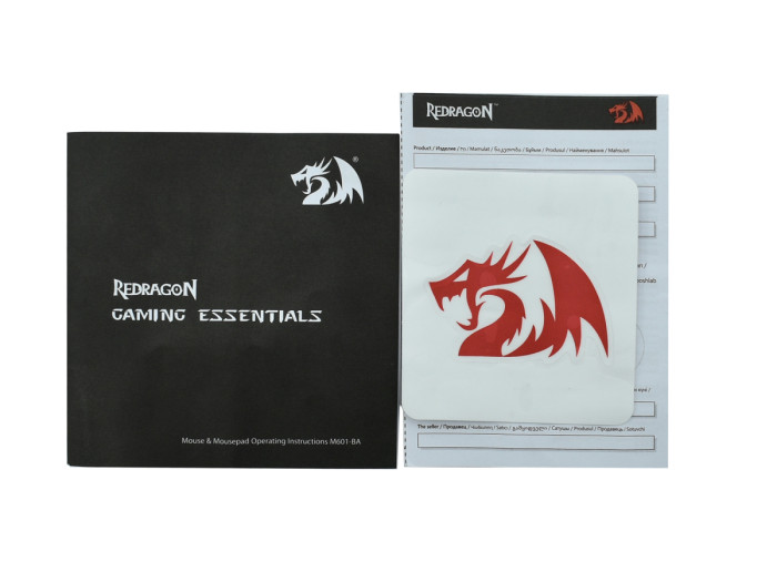 Mouse+pad Defender Redragon M601WL-BA, Optical 2400 dpi, 6 buttons, USB, black (78227)