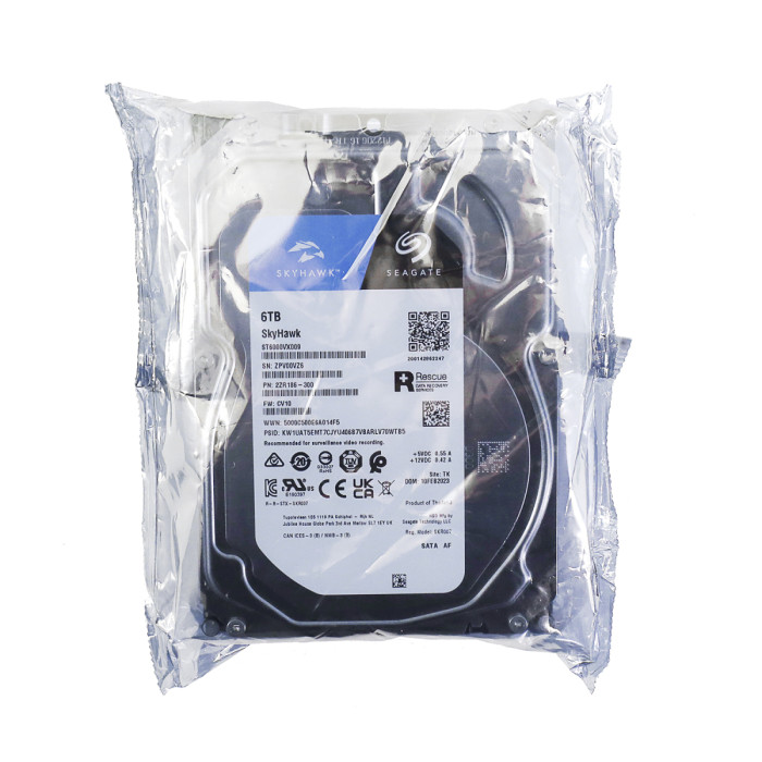 HDD SATA  6000 GB Seagate SkyHawk, ST6000VX009, 256MB cache, SATA 6.0 Gb/s