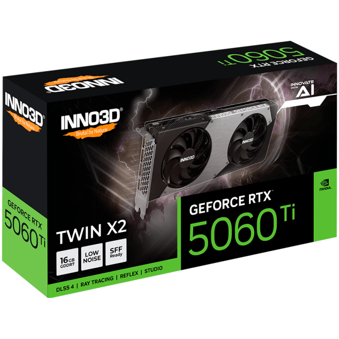 INNO3D GeForce RTX 5060 Ti Twin X2 16GB GDDR7 128-bit HDMI 3x DP