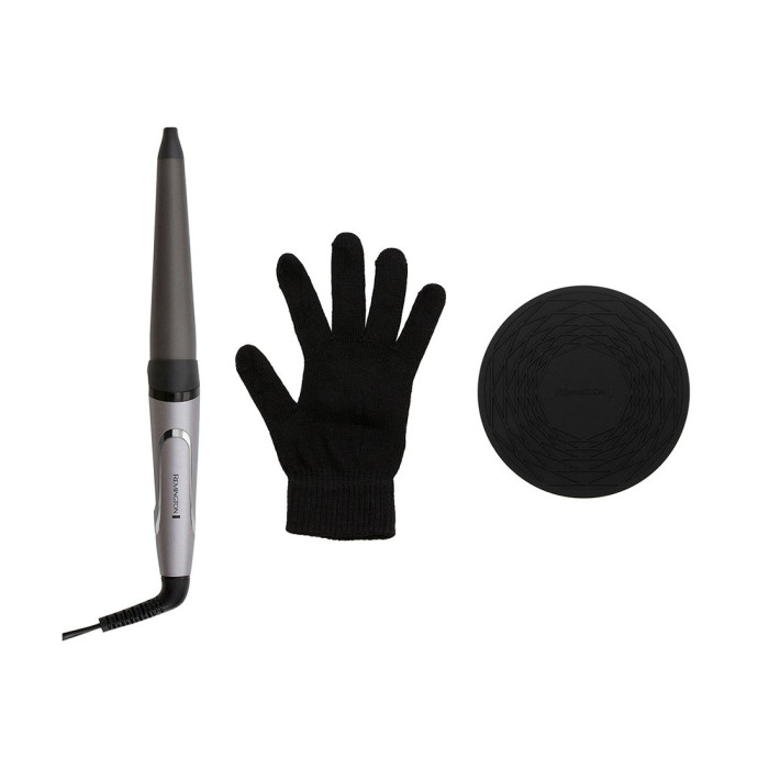 Плойка конусная, Remington, CI98X8, Мощность 56W, 9 режимов нагрева, Температура нагрева 130- 210°C, Автоотключение, Серебристый