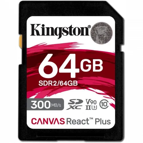 Карта памяти SD 64GB Class 10 U1 Kingston SDR2/64GB