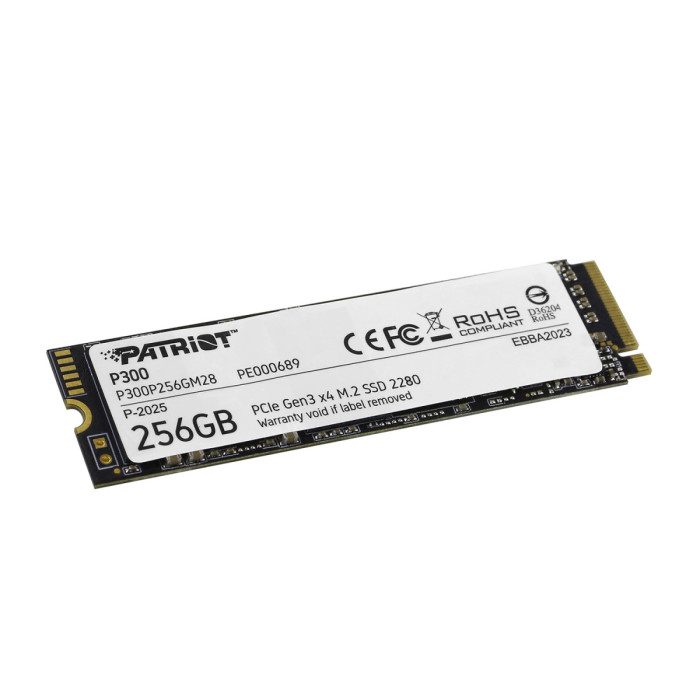 SSD M.2 PCIe 256 GB Patriot P300, P300P256GM28, PCIe Gen3 x4