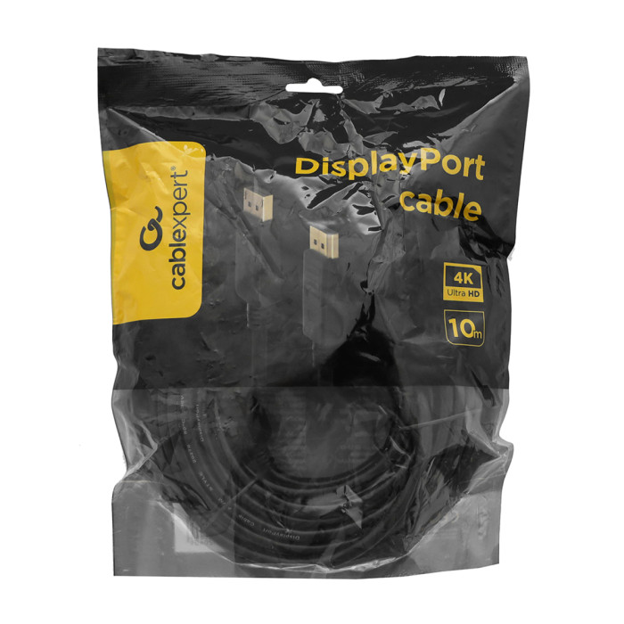 Cable SVGA, DisplayPort to DisplayPort, 10м, Cablexpert CC-DP2-10M, DP v1.2, black