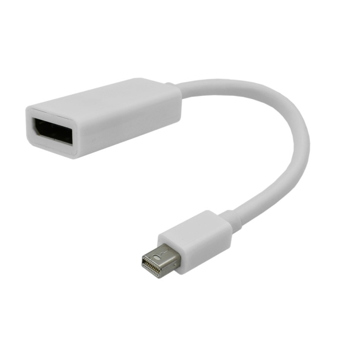 Converter, MiniDisplayPort m -> DisplayPort, Cablexpert A-mDPM-DPF-001-W, white