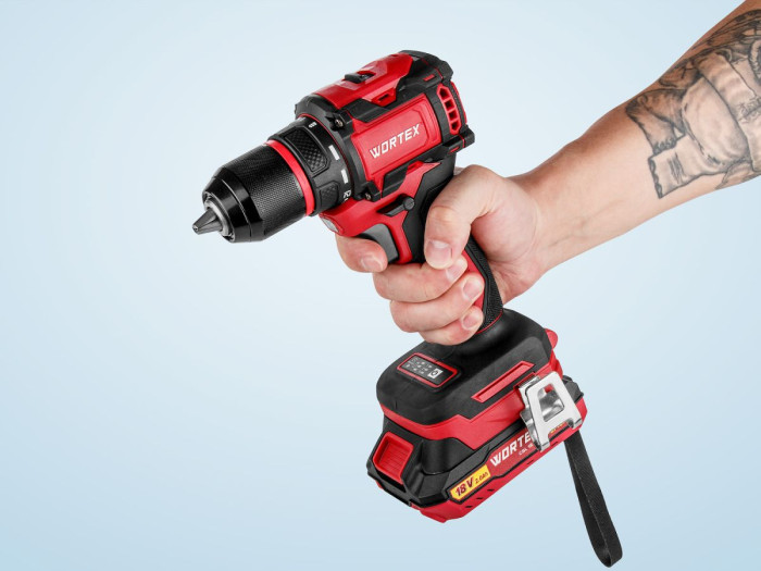 Аккум. дрель-шуруповерт WORTEX BD 2025-1 DLi в чем. ALL1 XLT БЕСЩЕТ, 18 В, 50 Н*м, 2х2 А*ч, БЗП 13 м