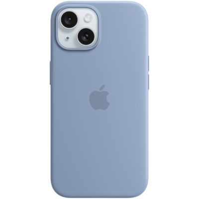 iPhone 15 Silicone Case with MagSafe - Winter Blue,Model A3123