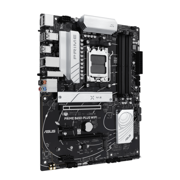 Материнская плата ASUS PRIME B650-PLUS WIFI AM5 4xDDR5 4xSATA3 RAID 2xM.2 HDMI DP ATX