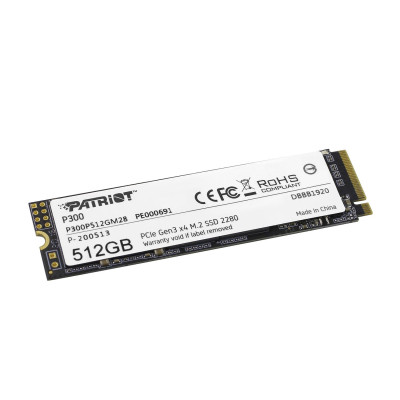 SSD M.2 PCIe  512 GB Patriot P300, P300P512GM28, PCIe Gen3 x4