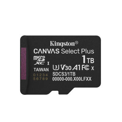 MemoryCard microSDXC 1TB, Kingston SDCS3/1TBSP, Class 10