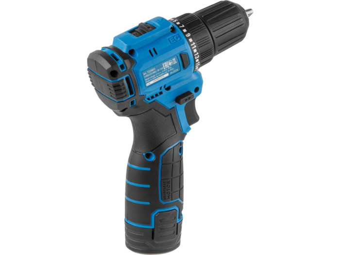 Аккум. дрель-шуруповерт BULL SR 1203 в чем. БЕСЩЕТ., 12 В, 37 Н*м, 2*2 А*ч акб, БЗП 10 мм