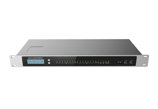 Grandstream UCM6308A, IP PBX appliance, 8 FXO ports, 8 FXS ports, Dual GigE RJ45 Ethernet ports with PoE Plus