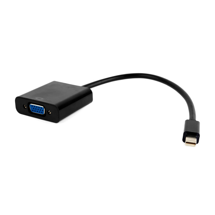 Converter, MiniDisplayPort m -> D-Sub (VGA) f, Cablexpert A-mDPM-VGAF-02, black