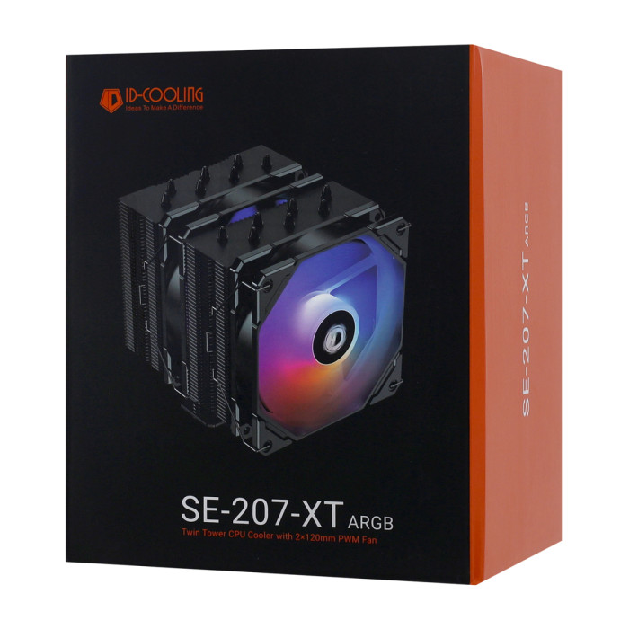 Cooler ID-Cooling, for S1700/1200/2066/2011/115x/AMD SE-207-XT ARGB, 280W, 500-1500rpm, 4pin