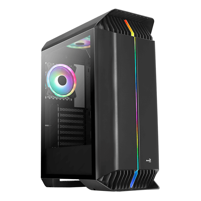 Кейс, Aerocool Aerocool Gladiator Duo-G-BK-v1, ATX/mATX USB 2*3.0 HD-Audio Кулер 3*12см ARGB Без Б/П